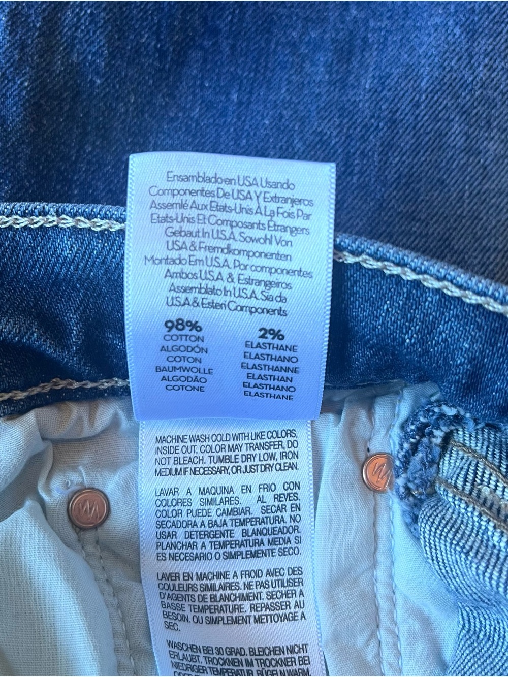 MOTHER Women’s Lil Tomcat Roller Skimp Jeans Size 28 Wide-Leg Button Fly - Picture 12 of 13